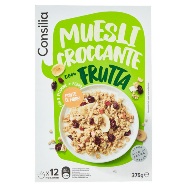 Consilia Muesli Croccante con Frutta 375 g