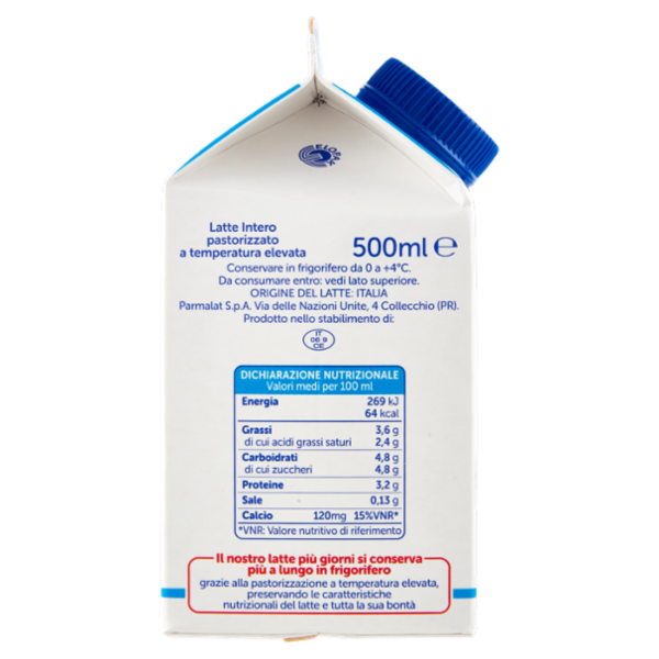 Latterie Friulane Latte Intero Più Giorni 500 ml