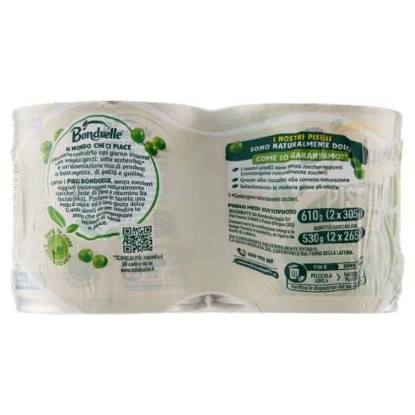 Bonduelle Piselli Medi 2 x 305 g