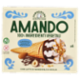 Sammontana Amando 4 Coni Gelato alla Vaniglia, Variegato al Cacao e Nocciola 4 x 75 g