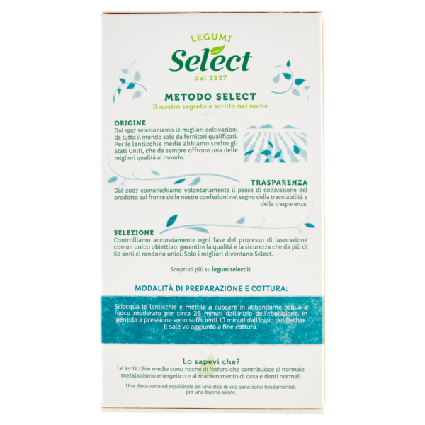 Select Selezioni dal Mondo Lenticchie Medie 400 g