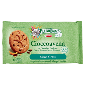 Mulino Bianco Cioccoavena Biscotti Meno Grassi Cioccolato Fondente Arancia Ricchi Di Fibra 220g