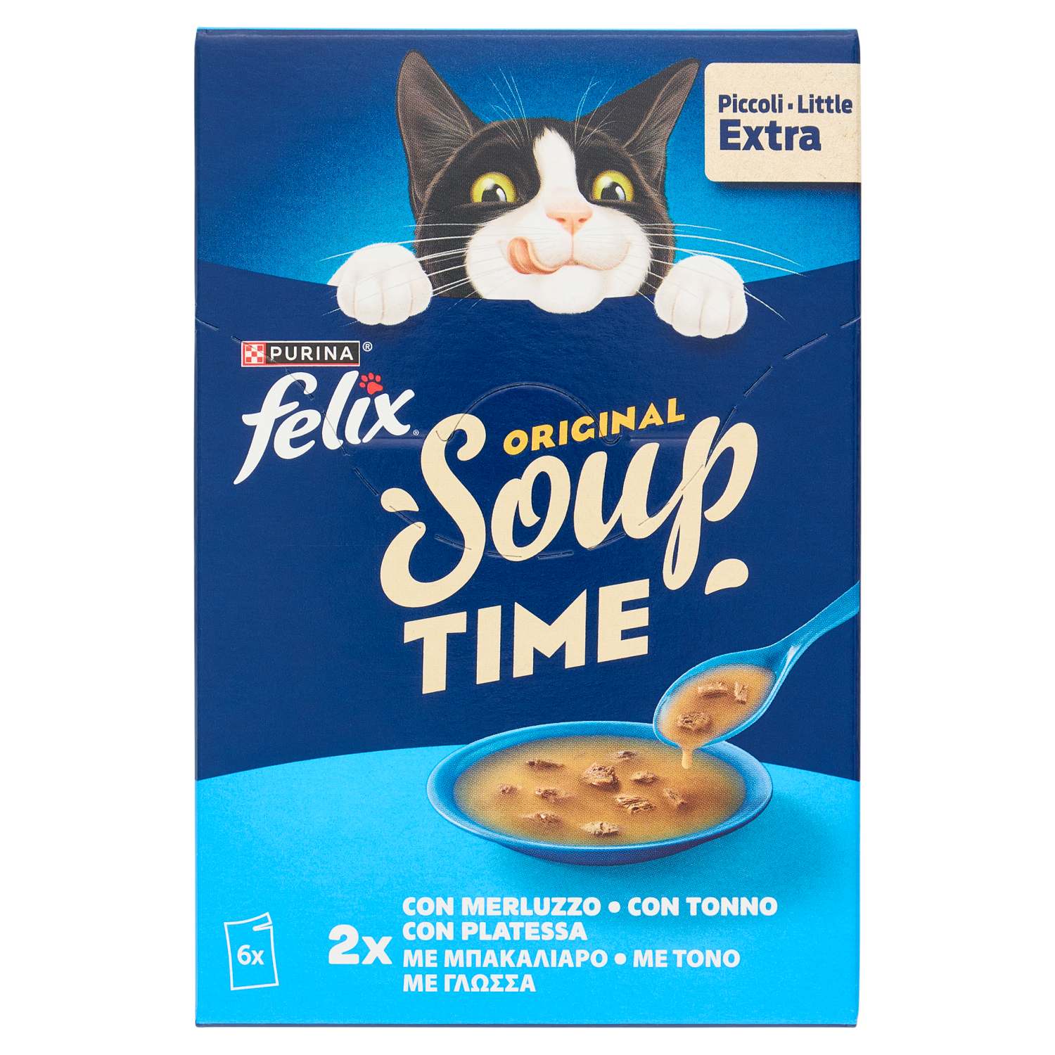 FELIX Soup Time Original Merluzzo, Tonno, Platessa 6x48g