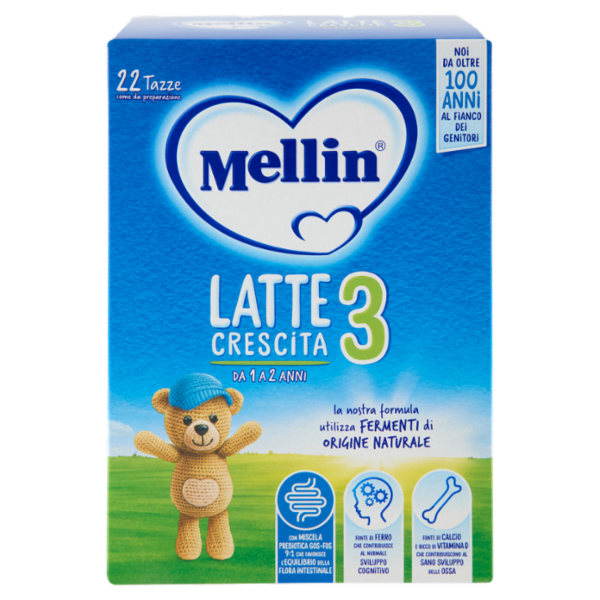 MELLIN 3 - Latte di Crescita in Polvere per Bambini da 1 a 2 anni 770g
