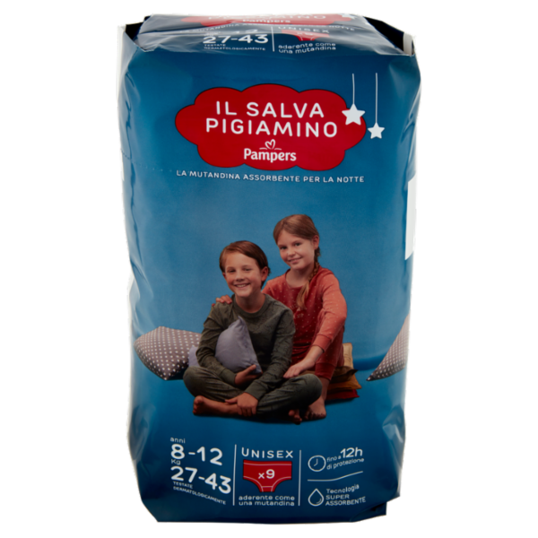Pampers il Salva Pigiamino anni 8-12 Kg 27-43 Unisex 9 pz