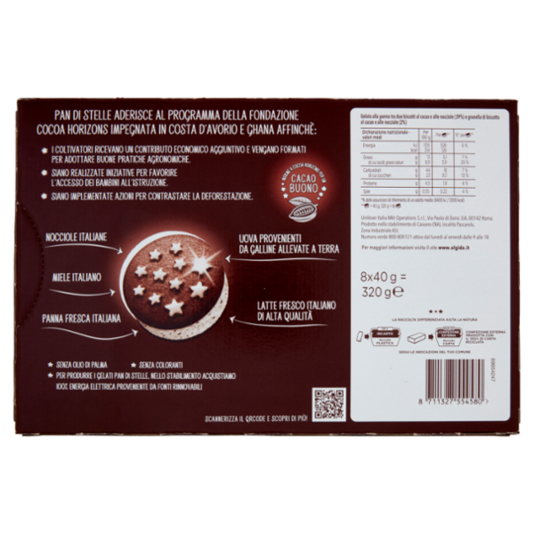 Pan di Stelle il Biscotto Gelato 8 x 40 g