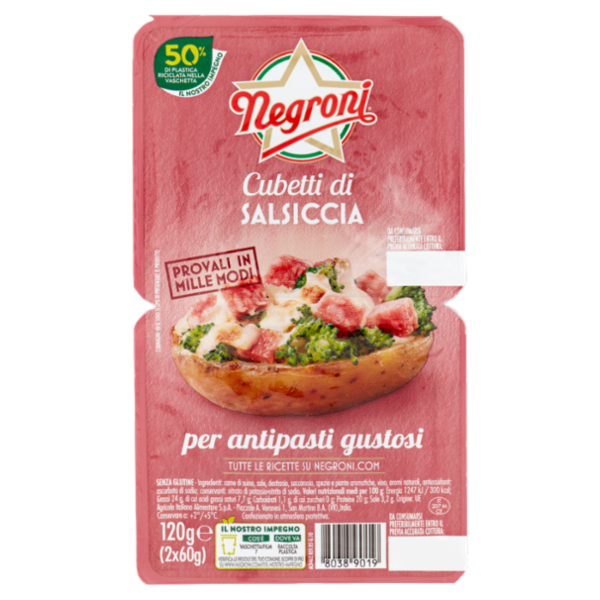 Negroni Cubetti di Salsiccia 2 x 60 g