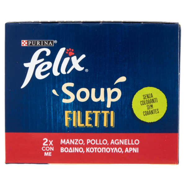 FELIX Soup Filetti (Manzo, Pollo, Agnello) 6 x 48 g