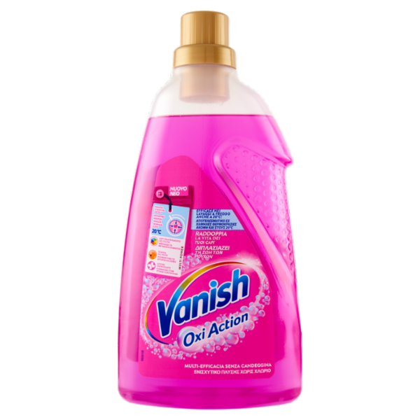 Vanish Oxi Action Multipower Gel rosa Smacchiatore bucato 1,5 L