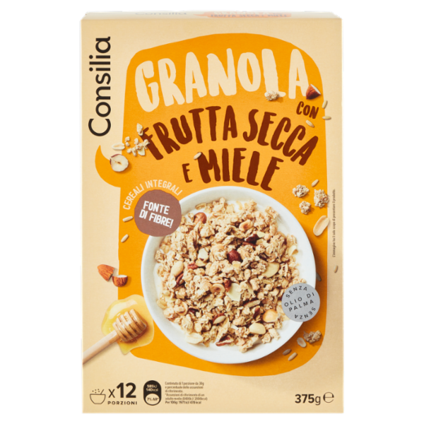 Consilia Granola con Frutta Secca e Miele 375 g