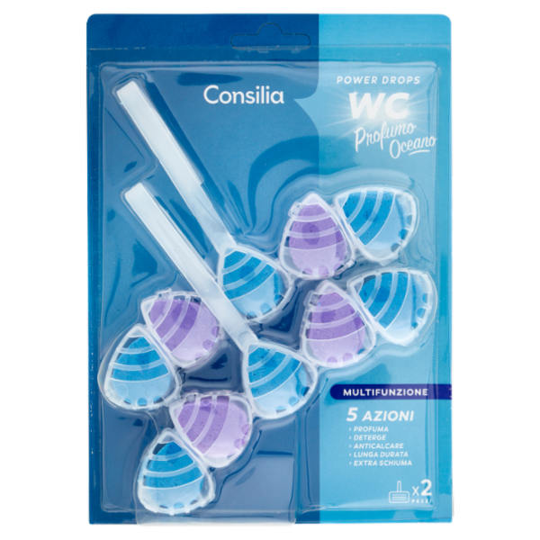 Consilia Wc Power Drops Ocean 2 pezzi