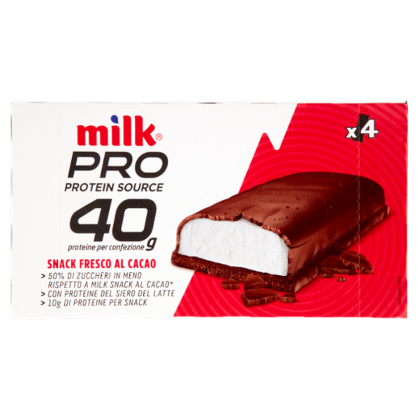 Milk Pro Protein Source 40 g Snack Fresco al Cacao 4 x 40 g