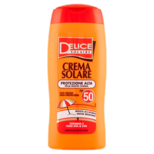 Delice Solaire Crema Solare Protezione Alta Pelle Molto Chiara FP 50 250 Ml