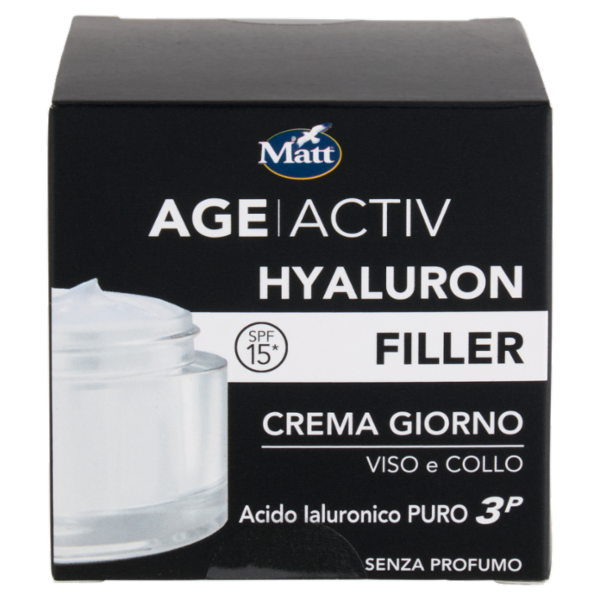 Matt Age Activ Hyaluron Filler Crema Giorno Viso e Collo SPF 15* Acido Ialuronico Puro 3P 50 ml