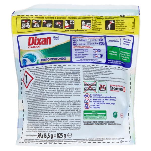 DIXAN Discs Classico 50pz (825g)