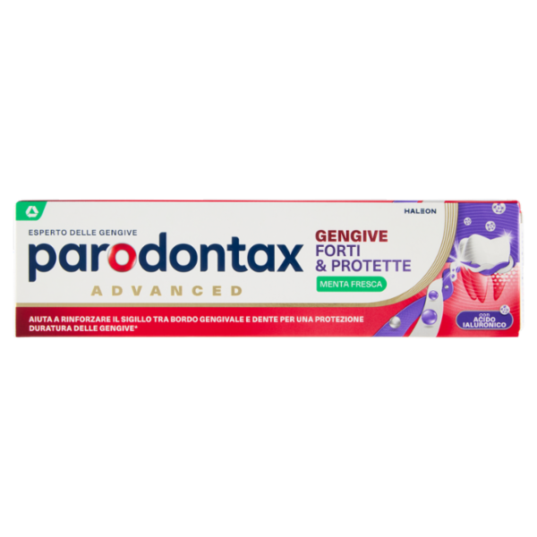 Parodontax Dentifricio Gengive Forti & Protette con Acido Ialuronico Gusto Menta Fresca 75 ml
