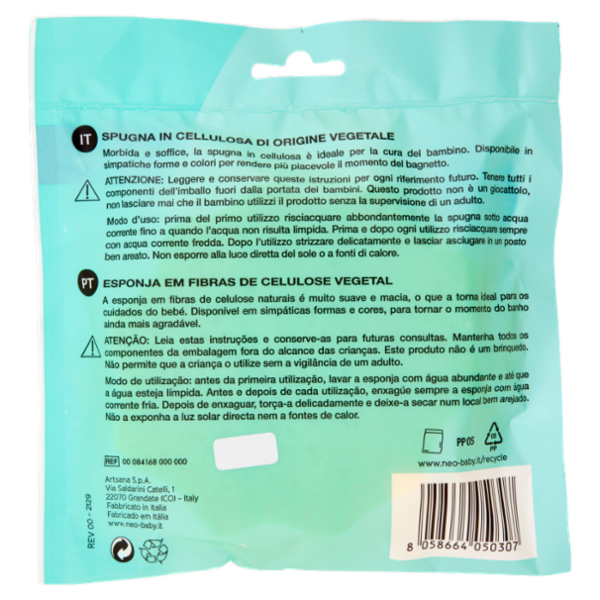 neo Baby Spugna animaletto ultramorbida 0m+