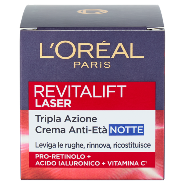 L'Oréal Paris Revitalift Laser Tripla Azione Crema Anti-Età Notte 50 ml