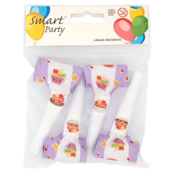 Smart Party Lingue Decorate 4 pz