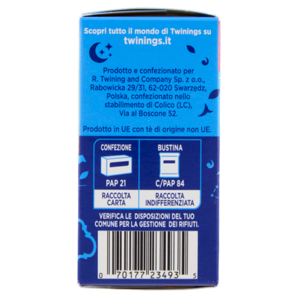 Twinings Goodnight Tea Tè Nero Deteinato solubile con Melatonina 14 bustine The x 4 g