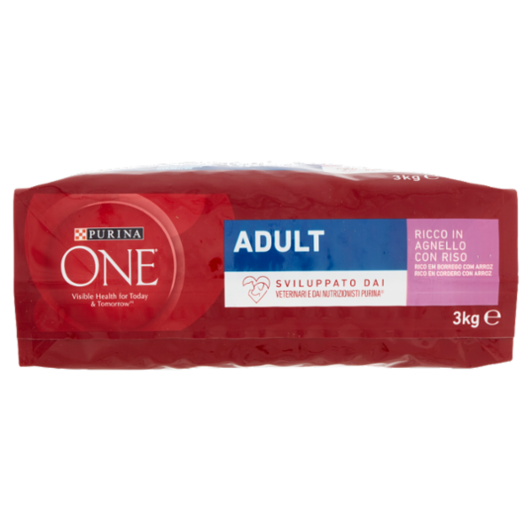 PURINA ONE Adult Ricco in Agnello con Riso 3 kg