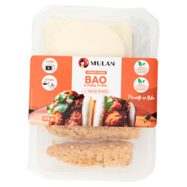 Mulan Street Food Bao e Pollo Fritto con Salsa Ponzu 172 g