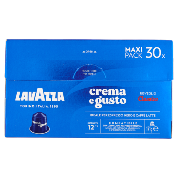 Lavazza crema e gusto Classico Compatibile con Nespresso Original 30 Capsule 171 g