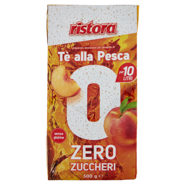 ristora preparato istantaneo per bevanda di Tè alla Pesca Zero Zuccheri 500 g