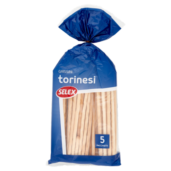 Selex Grissini Torinesi in Confezioni Salvafreschezza 5 x 50 g 