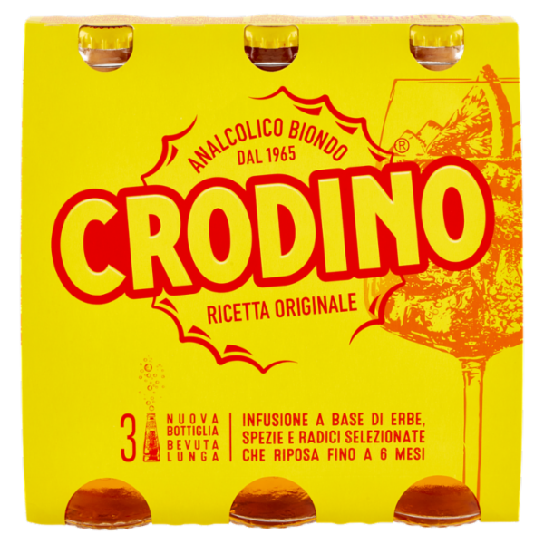 Crodino Analcolico Biondo 3 x 17,5 cl