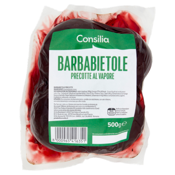 Consilia Barbabietole Rosse Pulite, Cotte e Pronte da Consumare 500 g