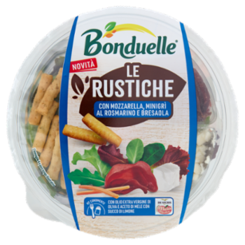 Bonduelle Le Rustiche Con Mozzarella, Minigrì Al Rosmarino e Bresaola 140 g