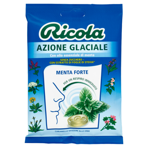 Ricola Azione Glaciale Menta Forte 70 g