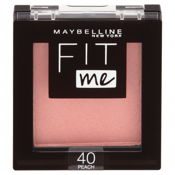 Maybelline New York Blush Fit Me, Texture Compatta in Polvere, Peach