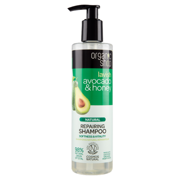 organic shop lavish avocado & honey Natural Repairing Shampoo 280 ml