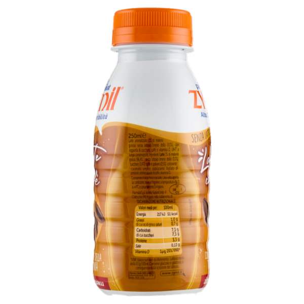 Zymil Alta Digeribilità Senza Lattosio Latte e caffè con Caffè della Tanzania altromercato 250 ml