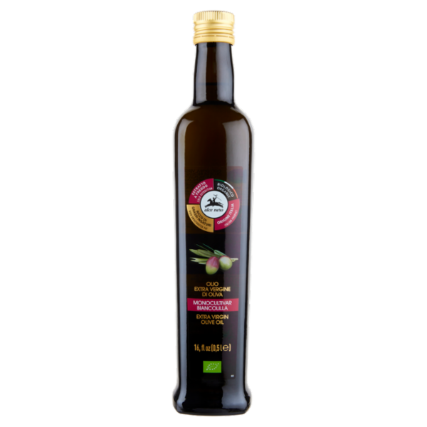 alce nero Olio Extra Vergine di Oliva Monocultivar Biancolilla 0,5 l