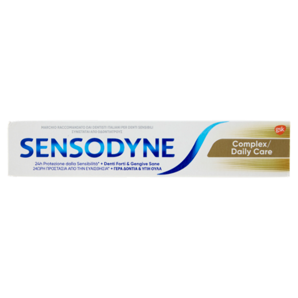 Sensodyne Dentifricio Complex / Daily Care per Denti Sensibili Gengive Sane e Denti Forti 75 ml