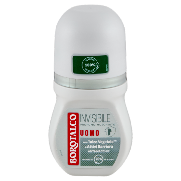 Borotalco Uomo Invisibile Profumo Muschiato Deo Roll On 50 ml