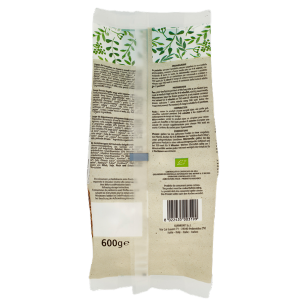 Cucina Sartor Bio Zuppa del Contadino con legumi e cereali Surgelato 600 g