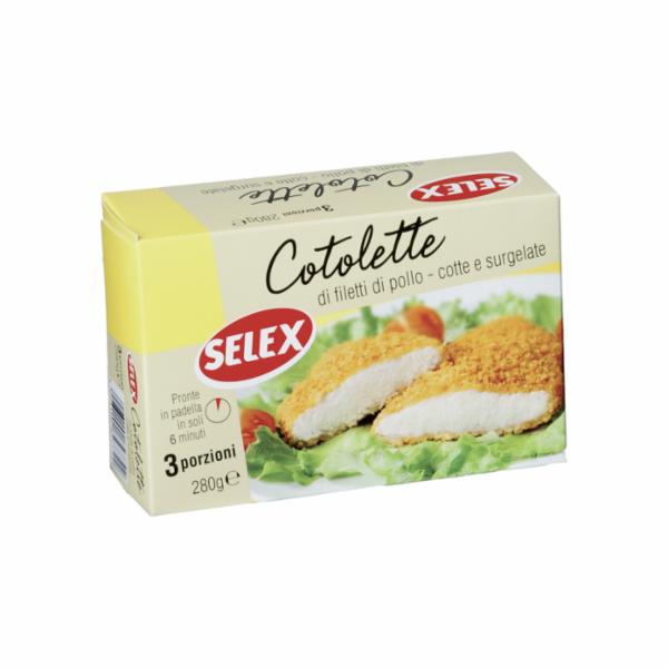 Selex Cotolette di Filetti di Pollo Surgelate 280 g