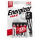 Energizer Max AAA 4 pz