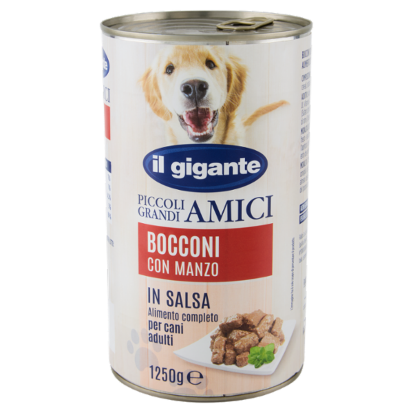 IL GIGANTE Piccoli Grandi Amici Bocconi con Manzo in Salsa 1250 g