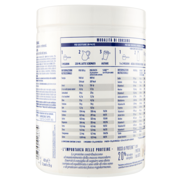 Enervit Protein Shake Sostituto del Pasto con Cacao 12 Pasti 420 g