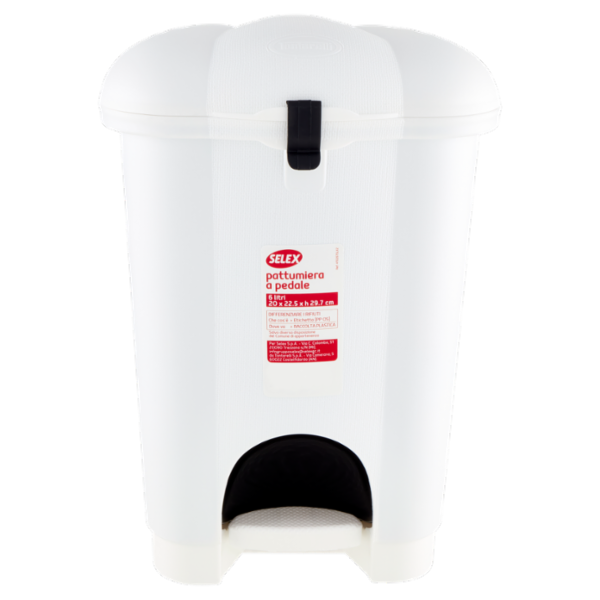 Selex Pattumiera a Pedale Panna 6 L