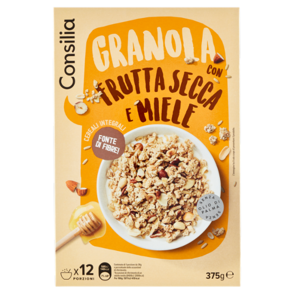 Consilia Granola con Frutta Secca e Miele 375 g