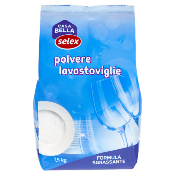 Selex Casa Bella Detersivo per Lavastoviglie in Polvere Limone 1,5 kg
