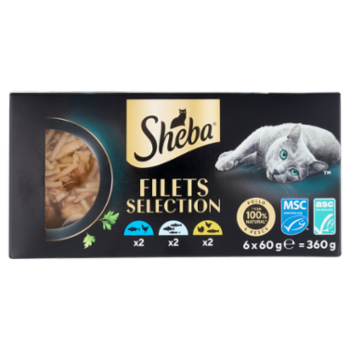 Sheba Filets Multipack Cibo Per Gatti Umido 6x60g