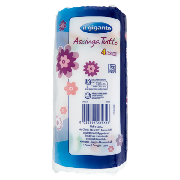 IL GIGANTE Asciuga Tutto Doppio Strato 4 pz