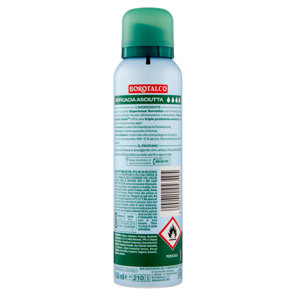 Borotalco Fresh Profumo di Talco Fresco Deo Spray 150 ml